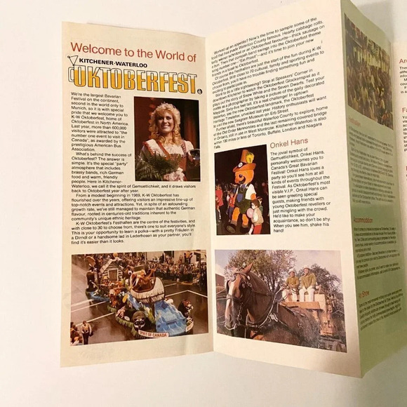 Vintage 1985 Oktoberfest Kitchener Waterloo Canada Brochure Pamphlet - Picture 9 of 11